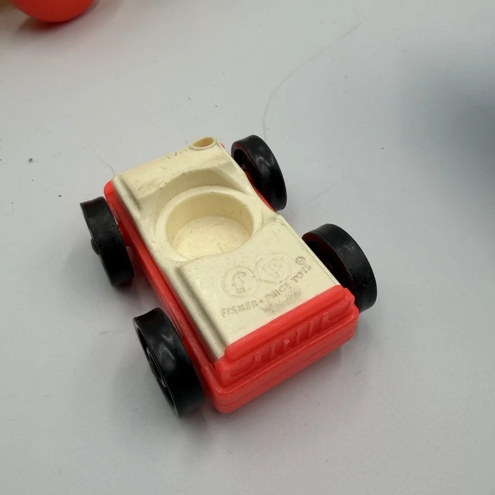 VTG Fisher-Price Little People Lot Of 5 Vehicles‎ Car Dump Trucks Farm Tractor